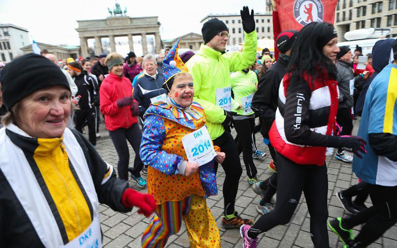 Runners attend 43th annual running event in Berlin