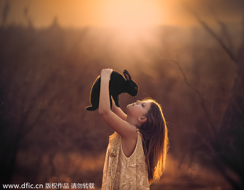 Adorable photos of children in US countryside