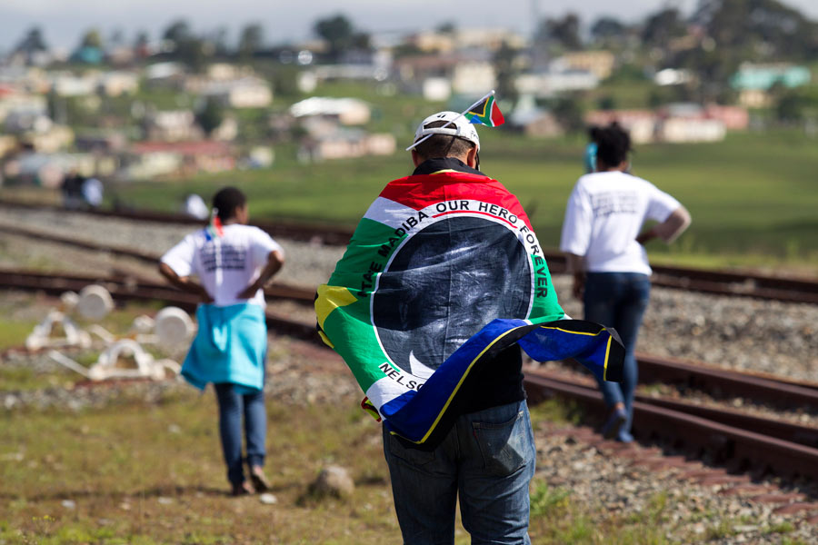 Mandela's coffin back home village