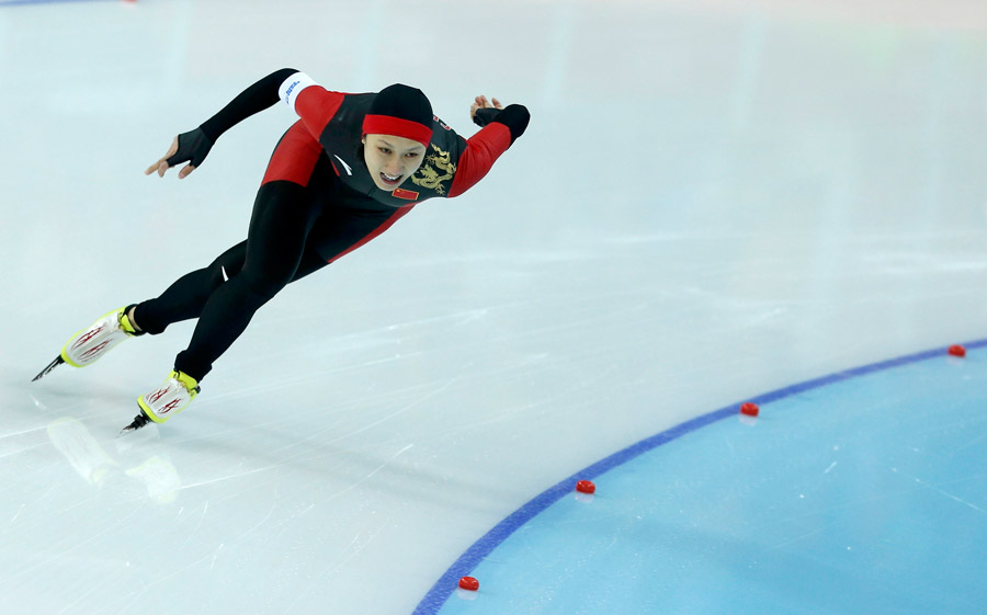 Zhang wins China's first ever gold in Olympic speed skating