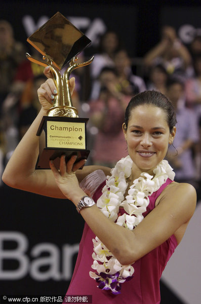 Ivanovic celebrates birthday with Bali high