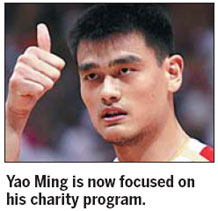 Yao still at center (of charity)