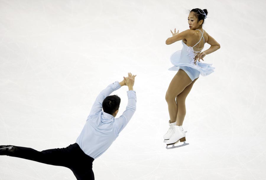 Chinese duo Pang/Tong bid farewell at ISU Figure Skating Worlds