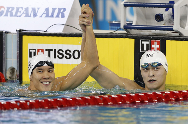 Sun Yang wins men's 400 free in Asian Games