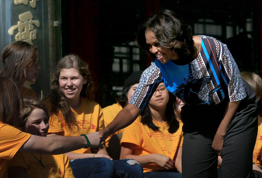 Michelle Obama visits Summer Palace