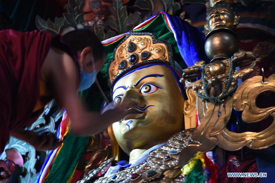 Lamaling Temple in Nyingchi city of SW China's Tibet