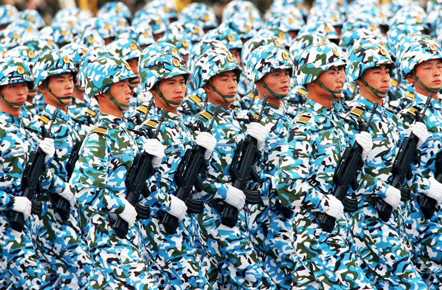 Historical images of military parades