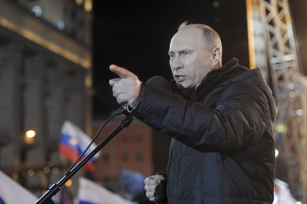 Putin claims victory in presidential election