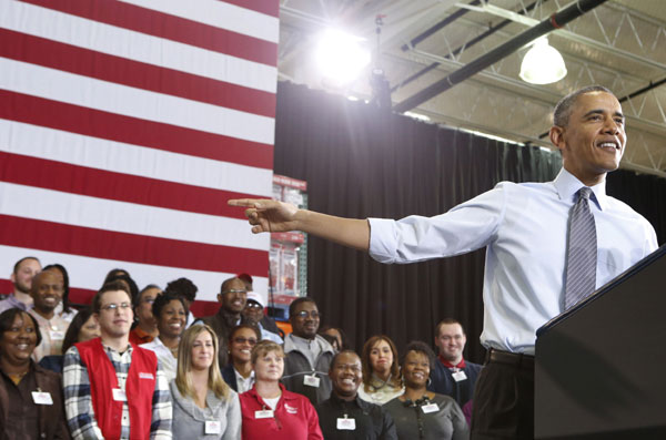 Obama pushes minimum wage hike