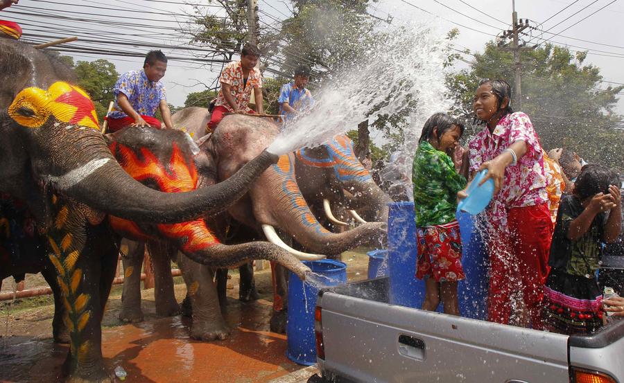 Songkran water festival marks Thailand's New Year