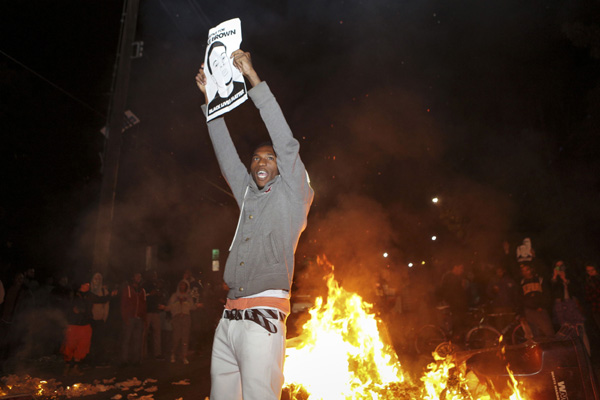 Ferguson protests continue across US