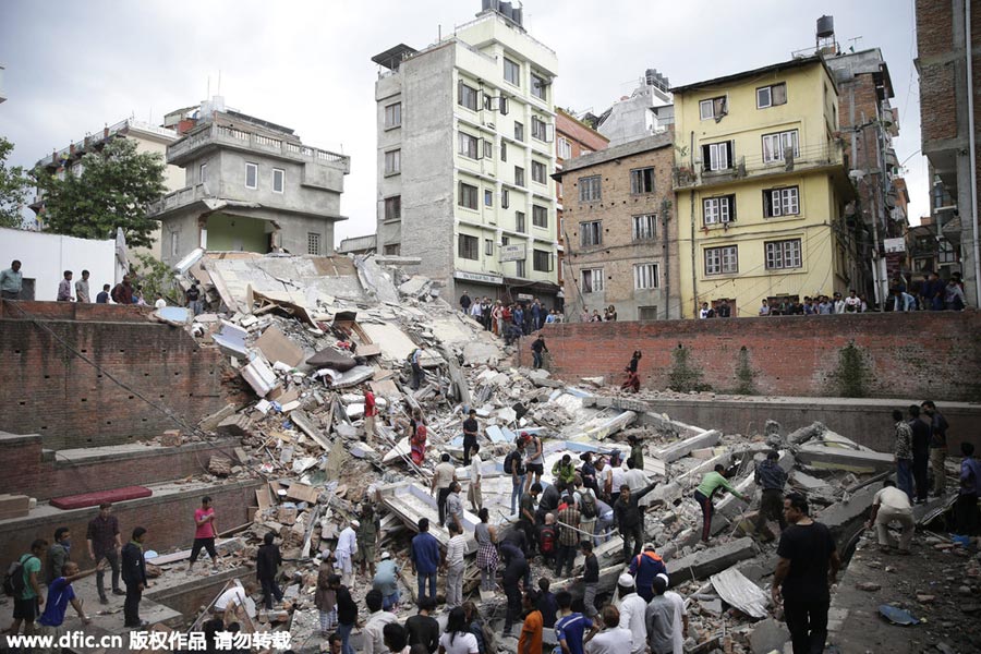 In photos: Strong earthquake strikes Nepal