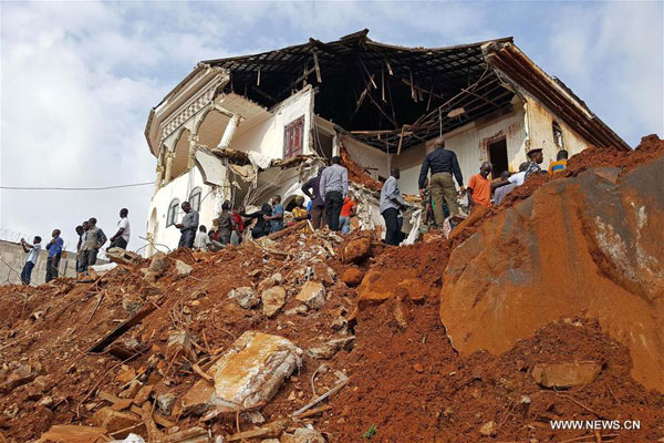 Sierra Leone President declares national mourning for mudslide victims