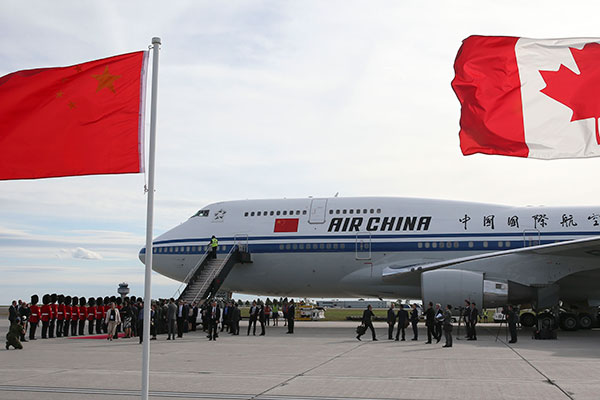 Premier Li arrives in Canada on first official visit