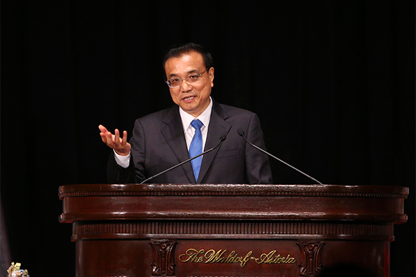 Premier Li in US strategic talks