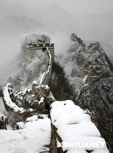 北京初雪長城美